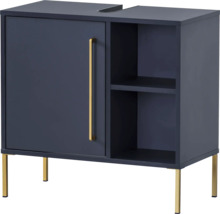 Meuble sous-lavabo avec porte, étagère et pieds
