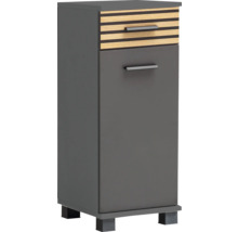 Armoire de salle de bain étroite avec tiroir et porte