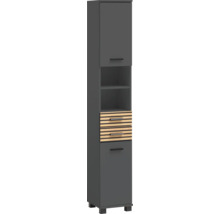 Armoire haute avec deux tiroirs et compartiment ouvert