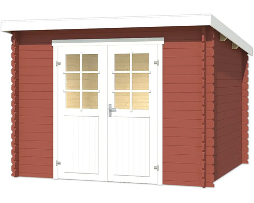 Abri de jardin en bois avec double porte