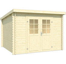 Abri de jardin en bois avec double porte