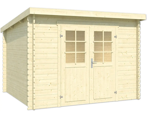 Abri de jardin en bois avec double porte