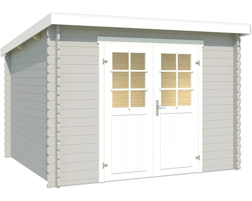 Abri de jardin avec double porte et fenêtres