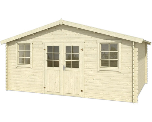 Abri de jardin avec fenêtres et double porte