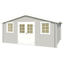 Abri de jardin avec double porte et deux fenêtres