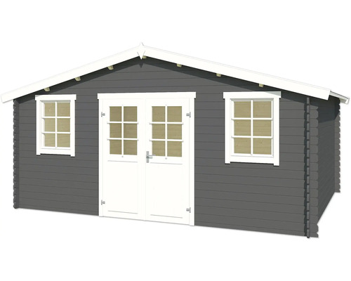 Abri de jardin avec double porte et fenêtres