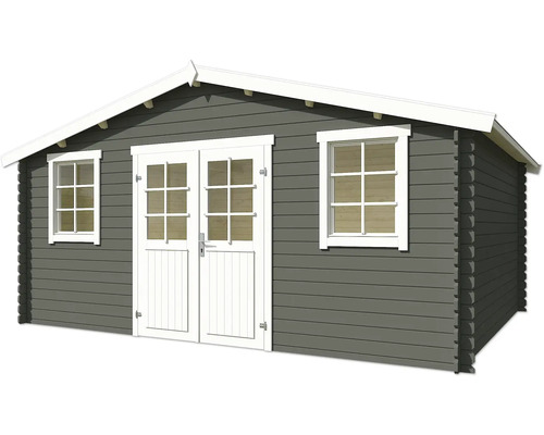 Abri de jardin avec double porte et fenêtres