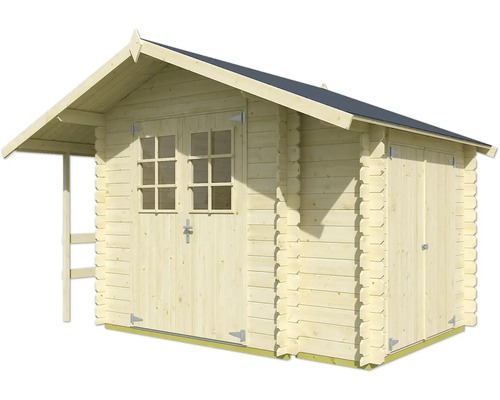 Abri de jardin en bois avec double porte et fenêtre