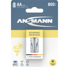 Ansmann Solar Akkus, AA, wiederaufladbar, 800 mAh
