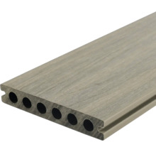Lame de terrasse en plastique avec profilé à chambre creuse