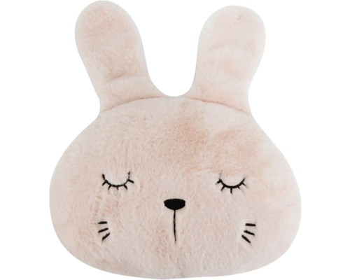 Coussin décoratif enfants lapin 36x25 cm Coussin en forme de lapin avec les yeux fermés