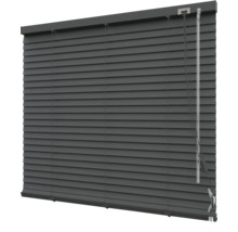 Store vénitien en alu SOLUNA DIM-OUT ardoise 40x130 cm, avec 20% de lamelles supplémentaires pour un meilleur obscurcissement