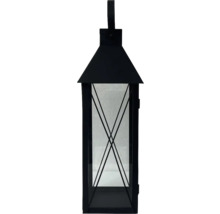 Lanterne décorative avec insert en verre et cadre en métal