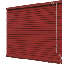 Store vénitien en alu SOLUNA DIM-OUT rouge 40x130 cm, avec 20% de lamelles supplémentaires pour un meilleur obscurcissement
