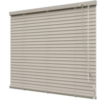 Store vénitien en alu SOLUNA DIM-OUT taupe 40x130 cm, avec 20% de lamelles supplémentaires pour un meilleur obscurcissement