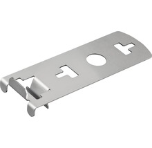 Montageplatte aus Metall mit Aussparungen