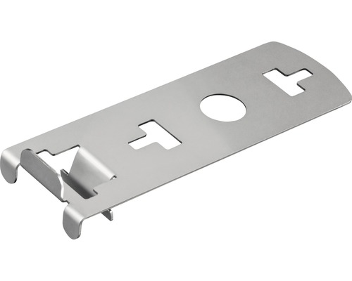 Montageplatte aus Metall mit Aussparungen