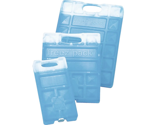 Drei Kühlakkus unterschiedlicher Grösse mit Griffmulde