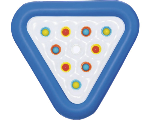 Dreieckiger Planschpool mit farbigen Spielbällen