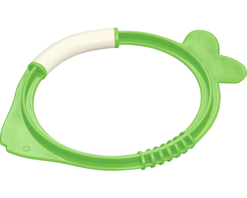 Anneau de dentition en plastique avec poignée