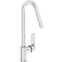 Robinet de lavabo haute pression en métal chromé