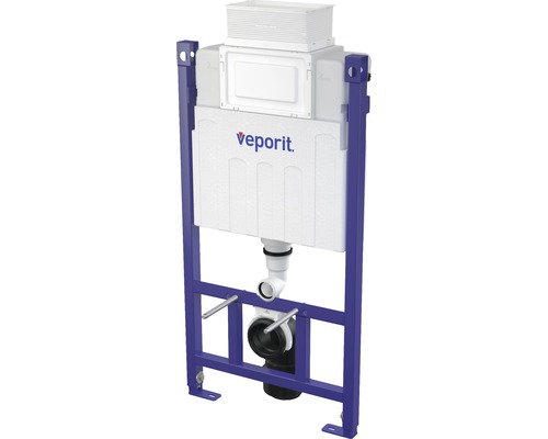 Bâti-support veporit. ICUBOX pour WC suspendu VP118/850 H:858 mm actionnement par devant et par le dessus avec conduit d'introduction