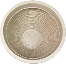 Pot de fleurs en bioplastique, vue de dessus