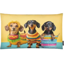 Dekokissen mit Dackel Motiv