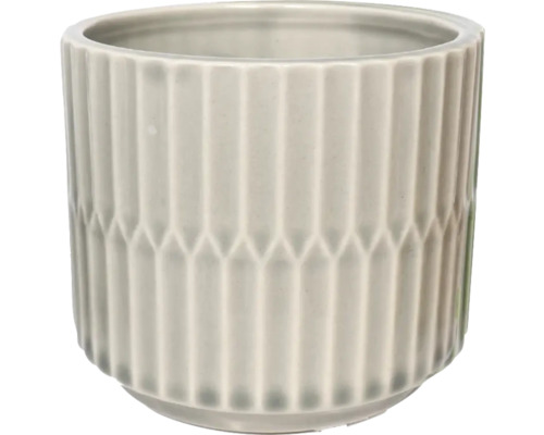 Pot de fleurs en céramique avec motif géométrique