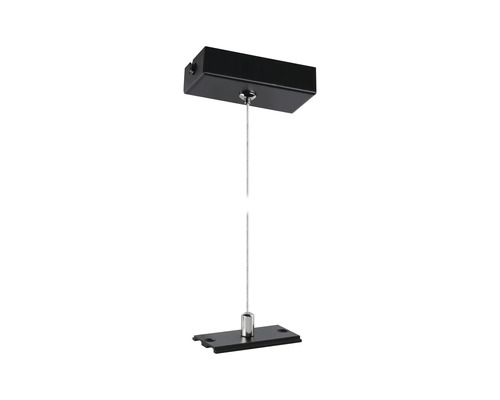 Lampenaufhängung mit Metallgehäuse und Stahlseil