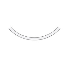 Gebogene Dichtung für Sanitärinstallationen