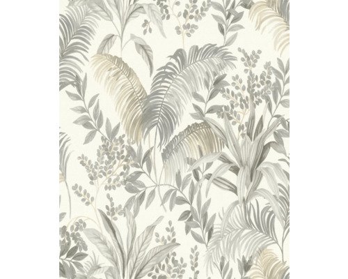 Papier peint avec feuilles et plantes tropicales