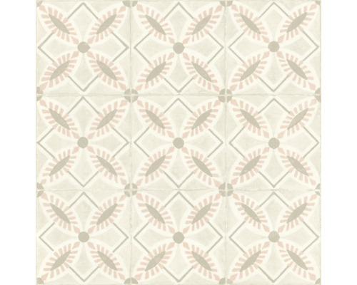 Motif de carreaux avec un design floral pour la conception de sols et de murs