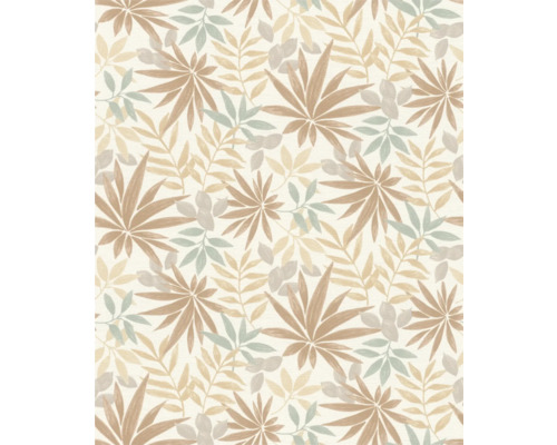 Papier peint à motif de feuilles