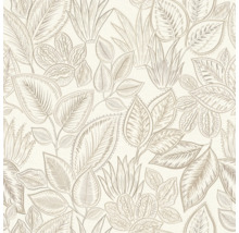 Papier peint à motif de feuilles