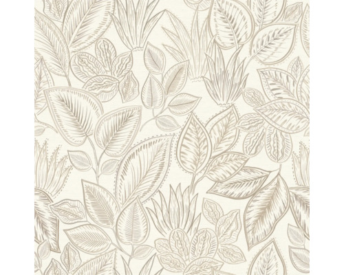 Papier peint à motif de feuilles