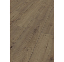 Gros plan d'un sol stratifié aspect bois