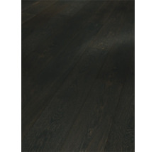 Plancher en bois foncé en chêne