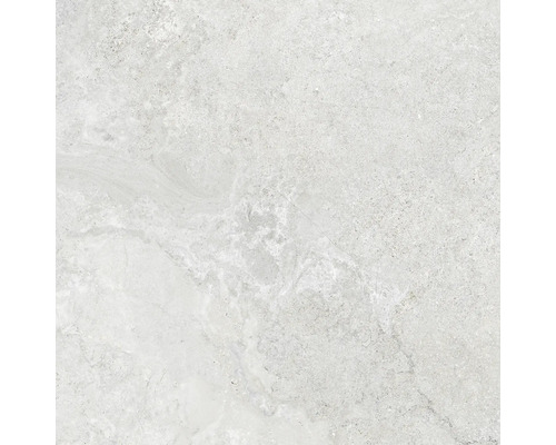Helle Feinsteinzeugfliese mit Marmorstruktur