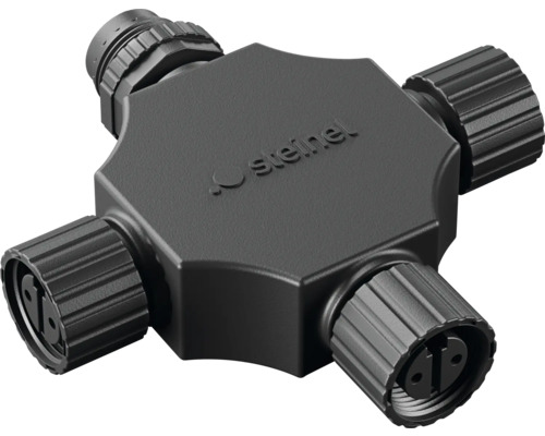 Steinel Kreuzverbinder 24 V schwarz Steinel Verteilerdose mit vier Anschlüssen