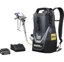 Système de pulvérisation de peinture Wagner Spraypack avec batterie, chargeur et pistolet de pulvérisation