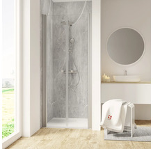 Porte de douche dans une niche SCHULTE Garant 2.0 90 x 90 cm couleur du profilé aluminium verre transparent