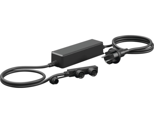 Steinel Trafo 100 W 230/24 V schwarz Netzteil mit Stecker und Kabel für LED-Beleuchtungssysteme