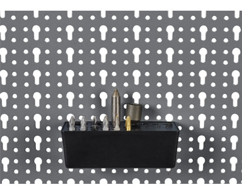 Panneau mural pour outils avec jeu de clés à douille et embouts