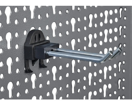 Crochet double sur un panneau perforé