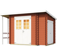 Abri de jardin en bois avec double porte et fenêtres