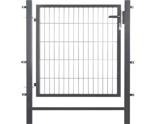 Portillon de jardin en métal avec grillage