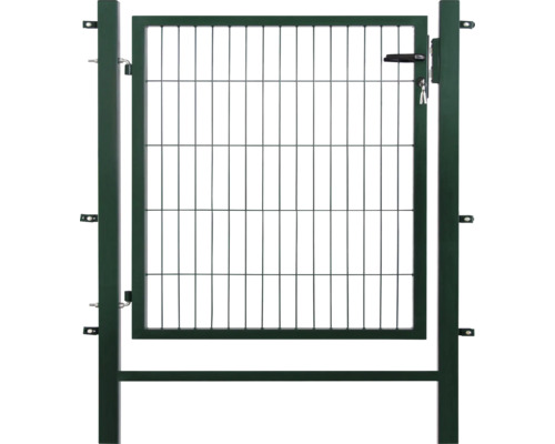 Portail de jardin en grillage avec serrure