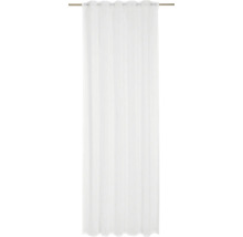 Rideau blanc avec fixation à œillets