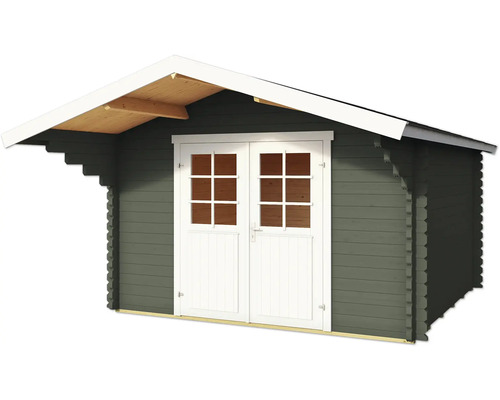 Abri de jardin en bois avec double porte